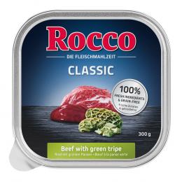 8 + 1 gratis! Rocco Classic oder Menü Schale 9 x 300 g - Classic Rind mit Grünem Pansen