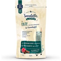 8 x 55 g | Sanabelle | Ente & Granatapfel Cat-Sticks | Snack | Katze