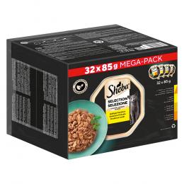84 + 12 gratis! 96 x 85 g Multipack Sheba Varietäten Schälchen - Selection in Sauce: Geflügel-Variation