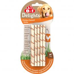 8in1 Hundesnack Delights Chicken Twisted Sticks 10 Stück