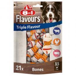 Angebot für 8in1 Triple Flavour Kauknochen XS - 21 Stück - Kategorie Hund / Hundesnacks / 8in1 / 8in1 Triple Flavour.  Lieferzeit: 1-2 Tage -  jetzt kaufen.