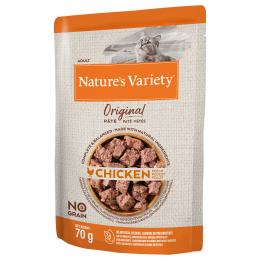 9 + 3 / 16 + 6 / 30 + 14 gratis! Nature's Variety  - 12 x 70 g Original Paté No Grain: Huhn