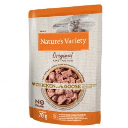 9 + 3 / 16 + 6 / 30 + 14 gratis! Nature's Variety  - 12 x 70 g Original Paté No Grain: Huhn und Gans