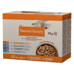 9 + 3 / 16 + 6 / 30 + 14 gratis! Nature's Variety  - 12 x 85 g Bites in Soße: Mix (4 Sorten)