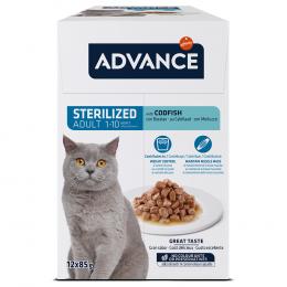Advance Feline Sterilized Kabeljau - 52 x 85 g