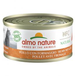 Almo Nature 6 x 70 g - HFC Natural Huhn mit Kase