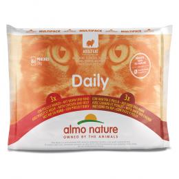 Almo Nature Daily Menu Pouch 6 x 70 g Katzenfutter - Mixpaket 3 (2 Sorten)
