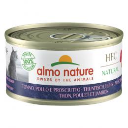 Angebot für Almo Nature HFC Natural 6 x 70 g - Thunfisch, Huhn und Schinken - Kategorie Katze / Katzenfutter nass / Almo Nature / Almo Nature.  Lieferzeit: 1-2 Tage -  jetzt kaufen.