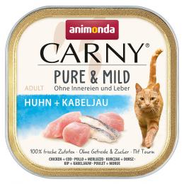 Angebot für animonda Carny Adult Pure & Mild 32 x 100 g - Huhn + Kabeljau - Kategorie Katze / Katzenfutter nass / animonda Carny / animonda Carny Adult.  Lieferzeit: 1-2 Tage -  jetzt kaufen.