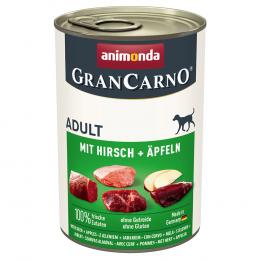 Angebot für animonda GranCarno Original Adult 6 x 400 g - Hirsch & Äpfel - Kategorie Hund / Hundefutter nass / animonda / GranCarno.  Lieferzeit: 1-2 Tage -  jetzt kaufen.