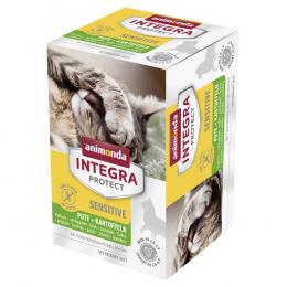 animonda Integra Protect Adult Sensitive Schale 6 x 100 g Katzenfutter - Pute & Kartoffel