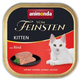 animonda vom Feinsten Kitten 6 x 100 g Katzenfutter - mit Rind