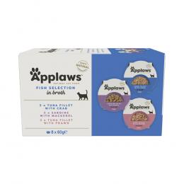 Applaws Cat Pot Probierpack  8 x 60 g - Fischauswahl