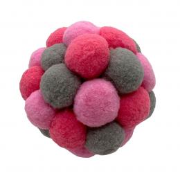 Aumüller Plush Ball Katzenspielkugel pink/grau