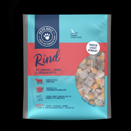 BARF Rind mit Öl & Mineral-Mix für Hunde - 400g / 20er Pack ✓ 100% Lebensmittelqualität ✓ Adult von Pets Deli