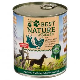 Best Nature Dog Adult 6 x 800 g - Wild, Huhn & Nudeln