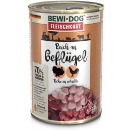 BEWI DOG fleischkost reich an Geflügel - 400 g (3,93 € pro 1 kg)