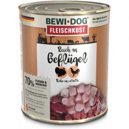 BEWI DOG fleischkost reich an Geflügel - 800 g (3,24 € pro 1 kg)