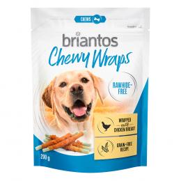 Briantos Chewy Wraps ohne Rohhaut für Hunde - Mixed Pack Ente + Huhn (2 x 200 g)