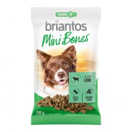 Briantos Mini Bones für Hunde - Mixpaket: 4 x 200 g (Lamm, Lachs, Pansen, Geflügel)