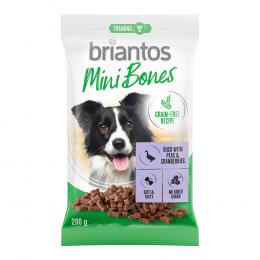 Briantos Mini Bones Getreidefreie Rezeptur für Hunde 200 g - 2 x 200 g mit Lachs, Karotten & Thymian