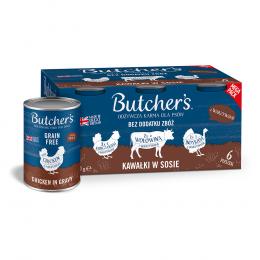 Butcher's Original's Getreidefrei für Hunde 6 x 400 g - Mixpaket (3 Sorten)