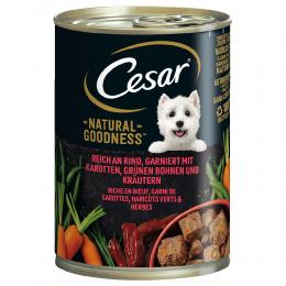 Angebot für Cesar Natural Goodness - Rind (6 x 400 g) - Kategorie Hund / Hundefutter nass / Cesar / -.  Lieferzeit: 1-2 Tage -  jetzt kaufen.