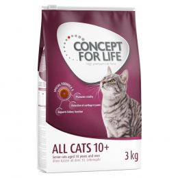 Angebot für Concept for Life All Cats 10+ - Verbesserte Rezeptur! - 3 kg - Kategorie Katze / Katzenfutter trocken / Concept for Life / Senior-Katzennahrung.  Lieferzeit: 1-2 Tage -  jetzt kaufen.