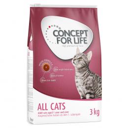 Concept for Life All Cats - Adult Katzenfutter - 3 kg