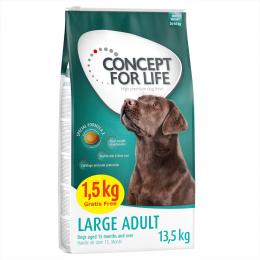 Concept for Life Large Adult Trockenfutter für große Hunde - 12 + 1,5 kg gratis!