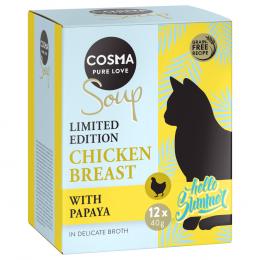 Cosma Soup 12 x 40 g  Summer-Edition Chicken mit Papaya