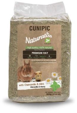 Cunipic Hay Naturaliss Kamille Und Minze Premium-Nagetier 500 Gr