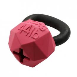 D&D Roter Kettlebell-Beißring Aus Gummi Für Hunde 10X8X6,7 Cm