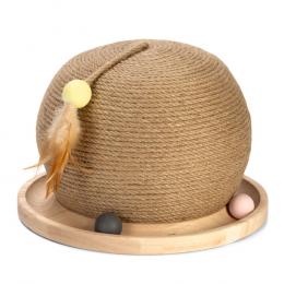 Designed by Lotte Holz-Kratzball mit Kugelbahn - Ø 29,5 x H 22 cm