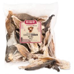 DIBO Kaninchen-Ohren mit Fell - Sparpaket: 2 x 250 g