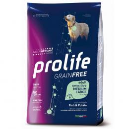 Angebot für Dog Prolife Grainfree Sensitive Medium/Large Fisch & Kartoffel - 10 kg - Kategorie Hund / Hundefutter trocken / Prolife Sensitive / -.  Lieferzeit: 1-2 Tage -  jetzt kaufen.