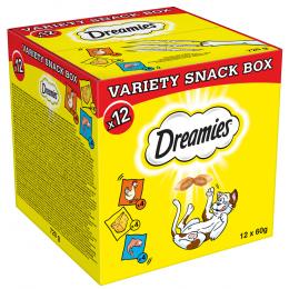 Angebot für Dreamies Katzensnacks Variety Box - 12 x 60 g Mixbox (Huhn, Käse, Lachs) - Kategorie Katze / Katzensnacks / Dreamies / Die Klassiker.  Lieferzeit: 1-2 Tage -  jetzt kaufen.