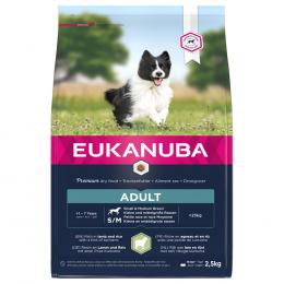 Eukanuba Adult Small & Medium Breed Lamm & Reis - Sparpaket: 2 x 2,5 kg