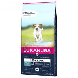 Angebot für Eukanuba Grain Free Adult Small / Medium Breed mit Lachs - Sparpaket: 2 x 12 kg - Kategorie Hund / Hundefutter trocken / Eukanuba / Eukanuba Getreidefreies.  Lieferzeit: 1-2 Tage -  jetzt kaufen.