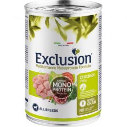 Exclusion Mediterraneo Adult Huhn Nassfutter 12 x 400 g (5,41 € pro 1 kg)