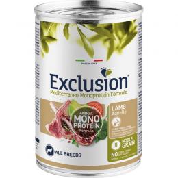 Exclusion Mediterraneo Adult Lamm Nassfutter 12 x 400 g (5,82 € pro 1 kg)