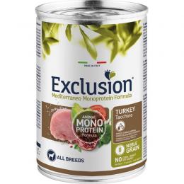 Exclusion Mediterraneo Adult Pute Nassfutter 12 x 400 g (6,66 € pro 1 kg)