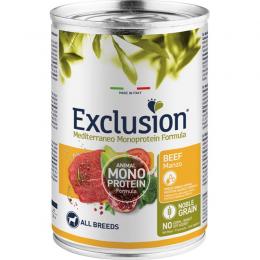 Exclusion Mediterraneo Adult Rind Nassfutter 12 x 400 g (6,66 € pro 1 kg)