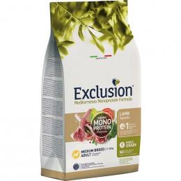 Exclusion Mediterraneo Noble Grain Adult Medium Lamm 12... (4,50 € pro 1 kg)