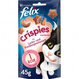 FELIX Crispies Katzensnack Lachs- und Forellengeschmack 4x45g