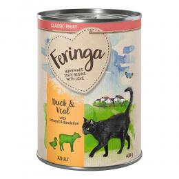 Angebot für Feringa 1 x 400g Einzeldosen zum Probieren Classic Meat - Ente & Kalb mit Broccoli und Löwenzahn - Kategorie Katze / Katzenfutter nass / Feringa / Feringa Probierpakete.  Lieferzeit: 1-2 Tage -  jetzt kaufen.