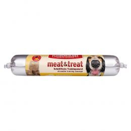 Fleischeslust meat & treat Trainingswurst - Sparpaket: Käsewurst 6 x 80 g