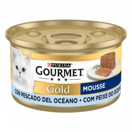Gourmet Gold Mousse 24 x 85 g Nassfutter für Katzen - Meeresfische