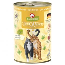 GranataPet DeliCatessen 6 x 400 g Katzenfutter - Huhn PUR