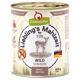 GranataPet Liebling's Mahlzeit 6 x 800 g - Wild